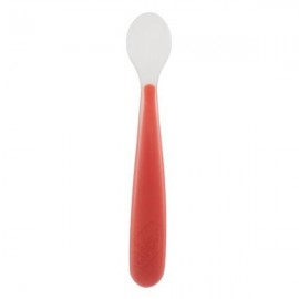 Cuillère souple en silicone coloris pastèque 6m+ - chicco