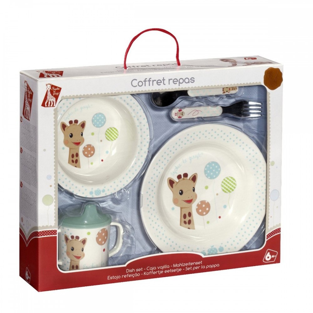 Coffret repas collection ballons Sophie La Girafe - Vulli