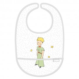 Bavoir plastifi-eacute- Le Petit Prince avec poche