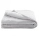 Couverture microdoux 100x150cm gris perle - Douxnid