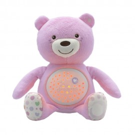 Veilleuse ourson projecteur rose - Chicco