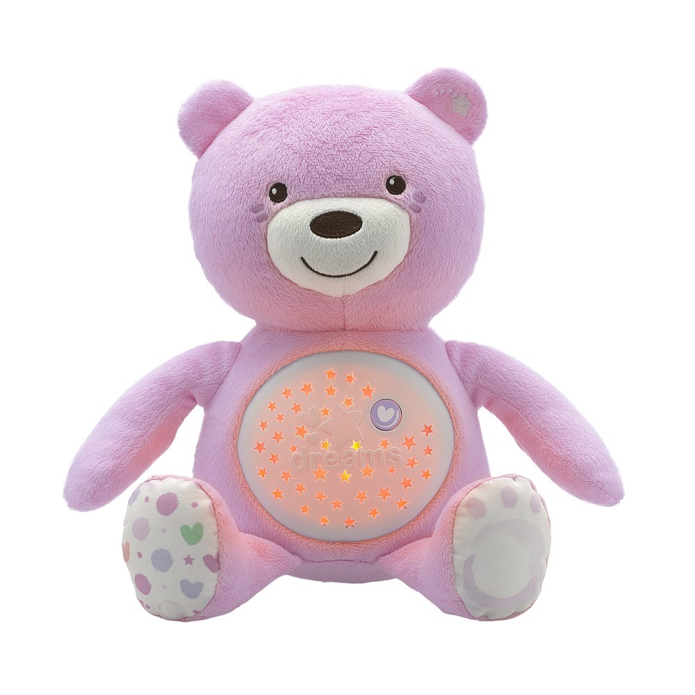 Veilleuse ourson doudou projecteur rose - Chicco - Lap'tite Grenouille