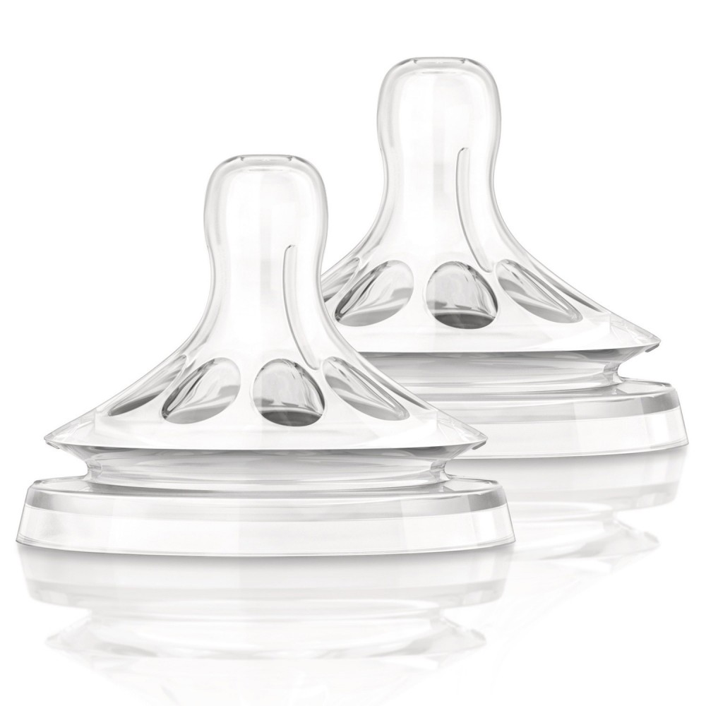 Lot de 2 tétines silicone naissance Avent