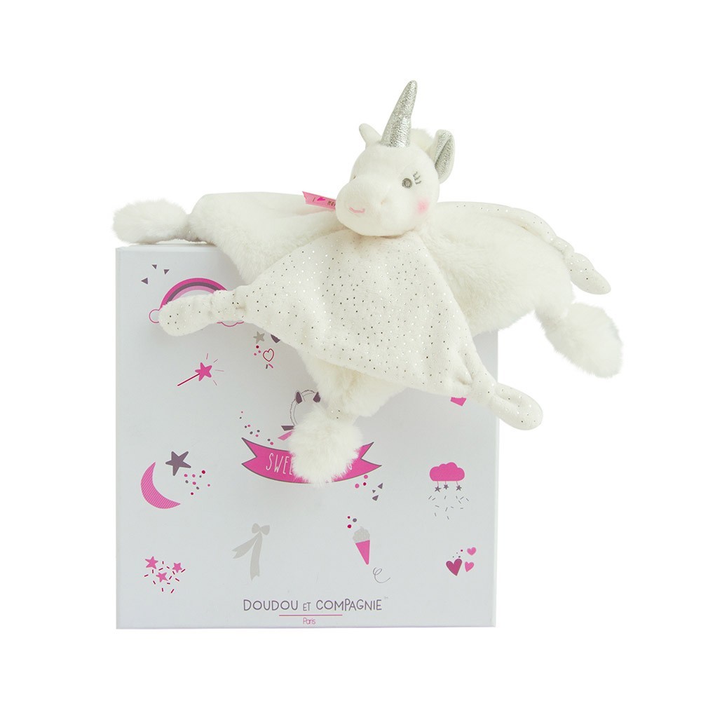 Bonnet Licorne Blanche - Boîte à Pyjama