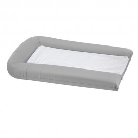 Matelas à langer en PVC gris + 2 éponges amovibles