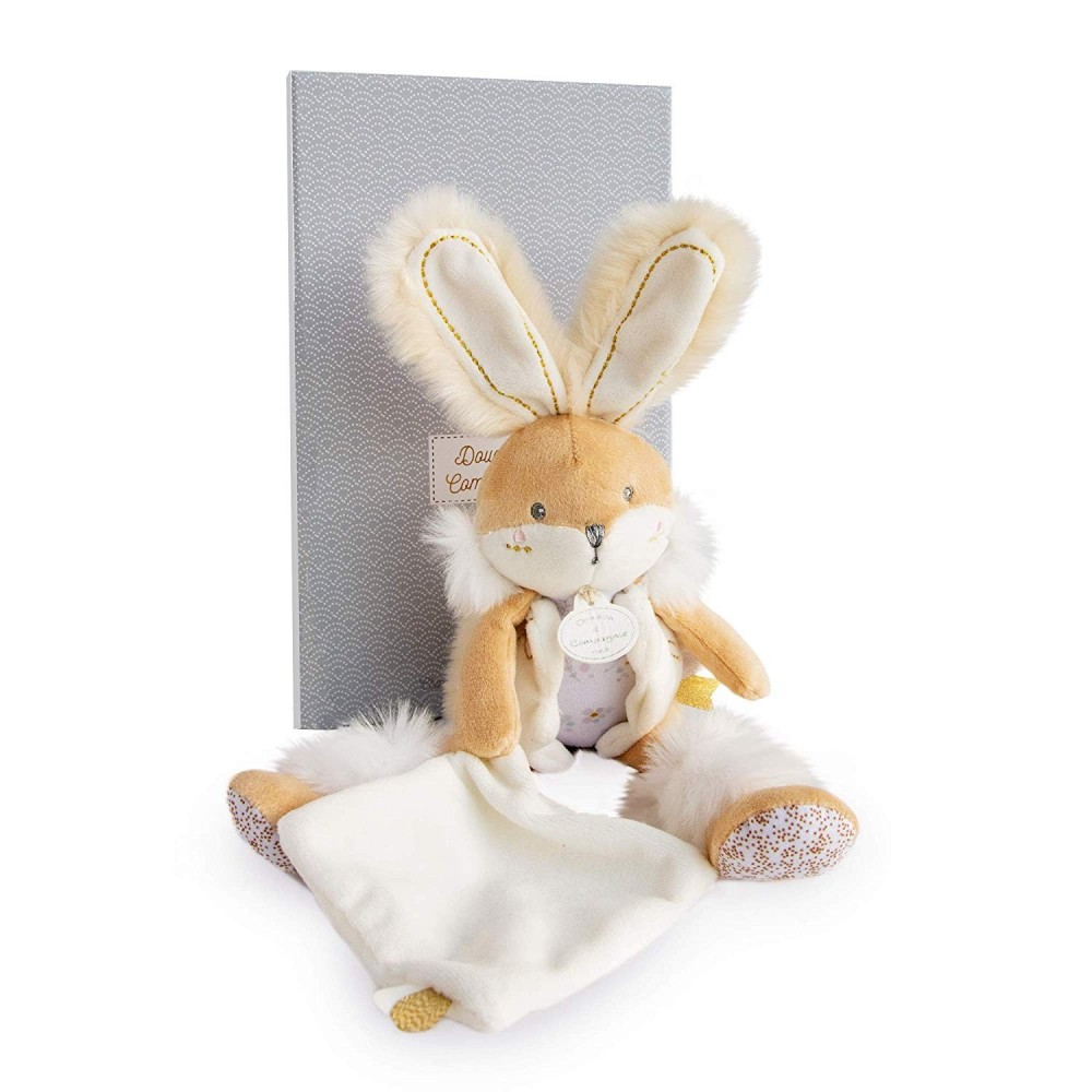 Doudou Pantin - Lapin de sucre - Blanc beige - Doudou et Cie