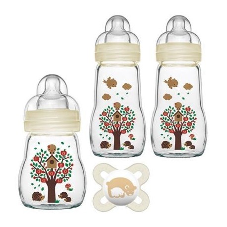 Coffret Biberons Verre 1x170ml 2x260ml 1 Sucette Naissance Mam La Ptite Grenouille Coffret Biberons Verre 1x170ml 2x260ml 1 Sucette Naissance Mam La Ptite Grenouille
