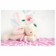 Lapin bonbon rose 30 cm - Doudou et Cie