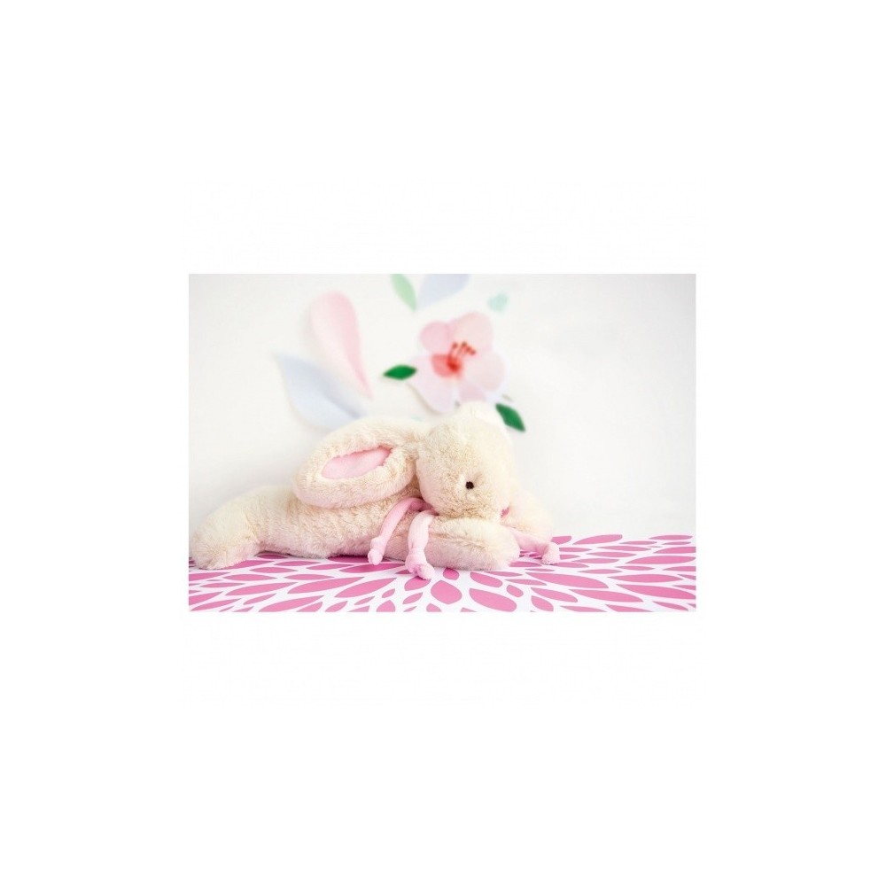 Lapin bonbon rose 30 cm - Doudou et Cie