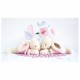 Lapin bonbon rose 30 cm - Doudou et Cie