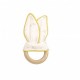Coffret doudou + anneau de dentition - Leafy Bunny - Coton Bio - Domiva