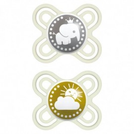 Sucettes Perfect Naissance 0-2 Mois Silicone x2 - Neutre