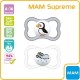 Sucettes Supreme 6 Mois + Silicone x2 - Rose - MAM