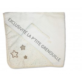 Cape de bain et son gant 72x72 - Gaston l'Ourson - La  P'tite Grenouille