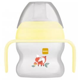 Tasse à bec souple 150 ml coloris jaune- MAM 6336154