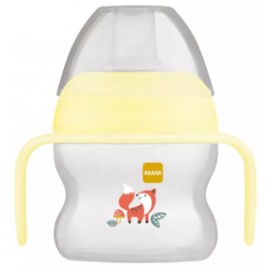 Tasse à bec souple 150 ml coloris jaune- MAM 6336154