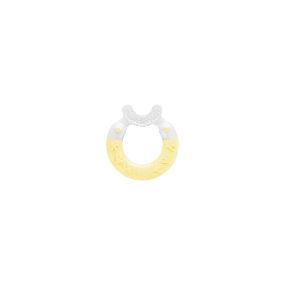 AMAM0087J-anneau de dentition nettoyant Jaune