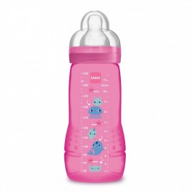 AMAM0023-cover Biberon Easy Active 2eme age 330 ml rose - MAM 6044608