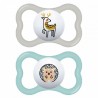 Sucettes Supreme 18 Mois + Silicone x2 - Bleu - MAM 29