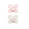 Sucette Nature silicone 0-2 mois (lot de 2) - Vert - MAM 10