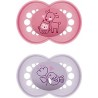 Sucette Nature silicone 18+ mois (lot de 2) - Vert - MAM 69